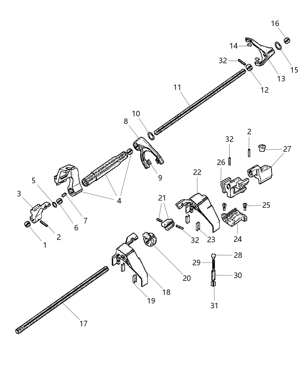 Mopar 68280867AA DETENT-Shift Rail