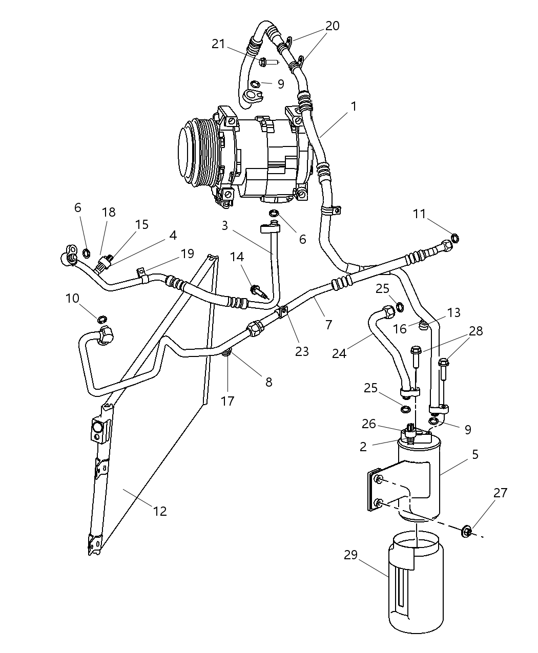 Mopar 5264988AG Line-A/C Suction