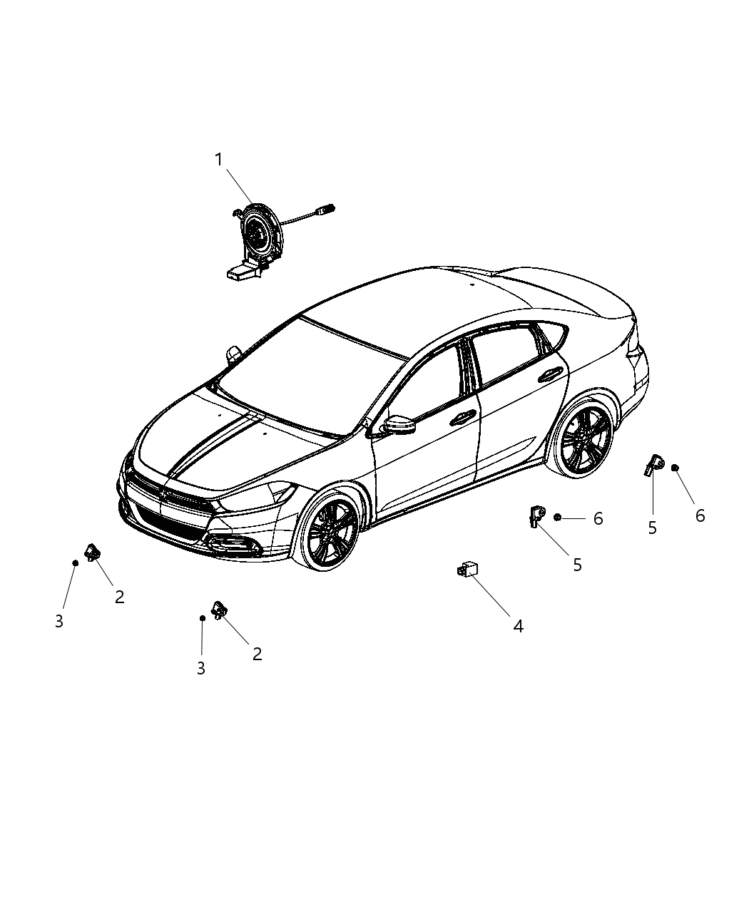 Mopar 56046815AC Air Bag Clock Spring