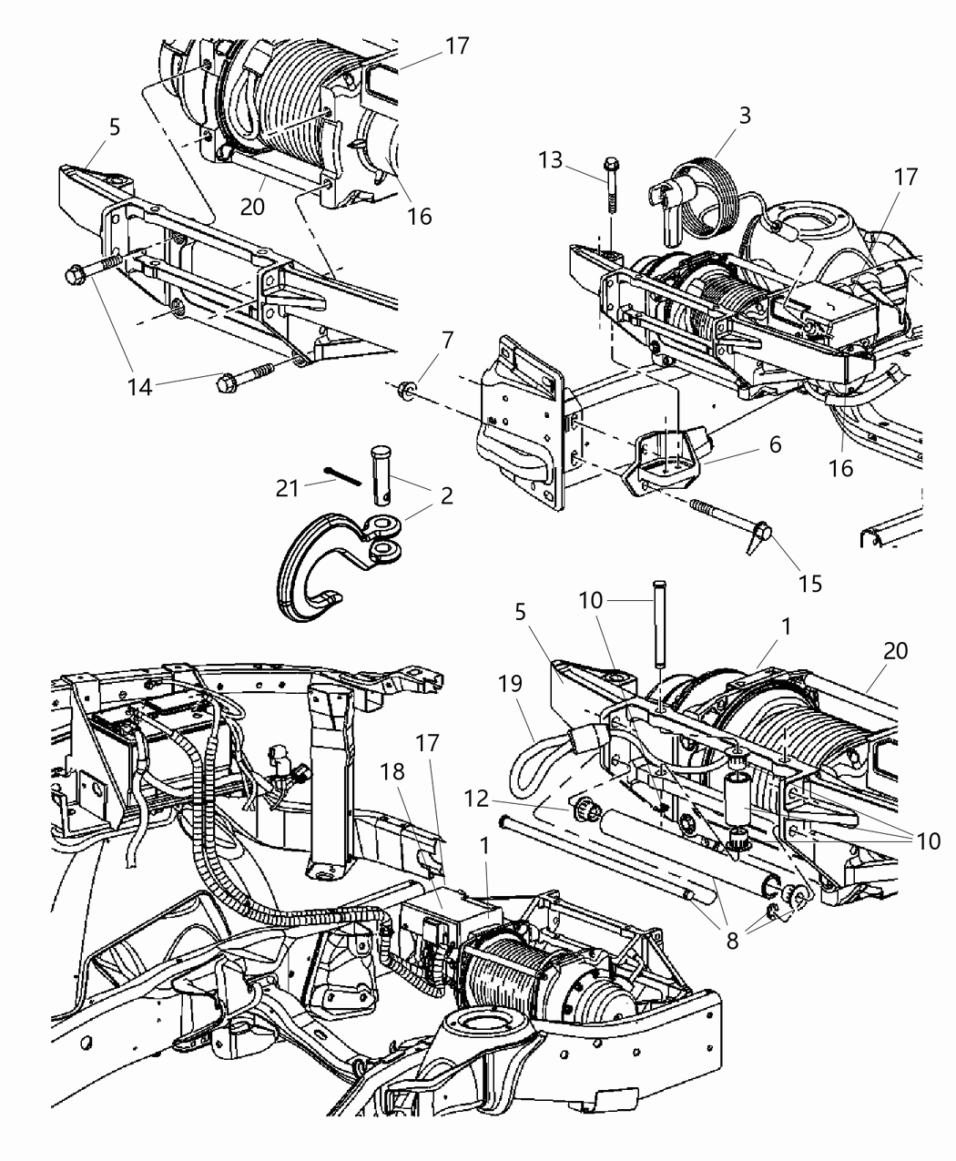 Mopar 52121221AF FAIRLEAD-WINCH