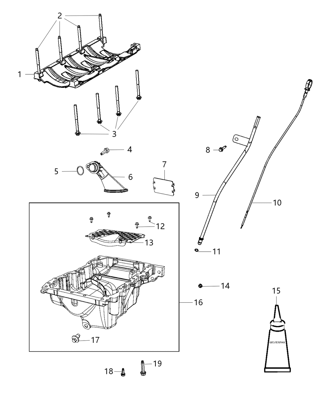 Mopar 68166699AB Indicator-Engine Oil Level