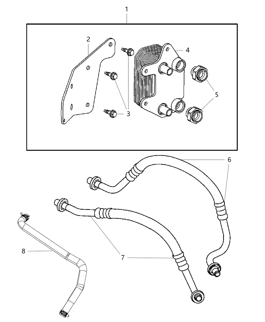 Mopar 5030630AD Line-Oil Cooler Outlet