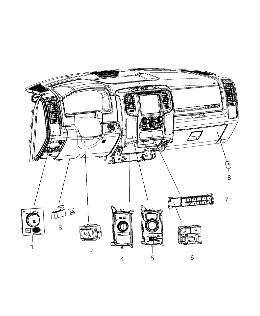 Mopar 68142281AB Switch-Transfer Case