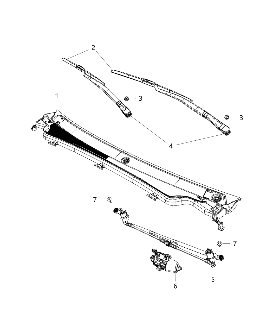 Mopar 68301826AA Motor-Windshield WIPER