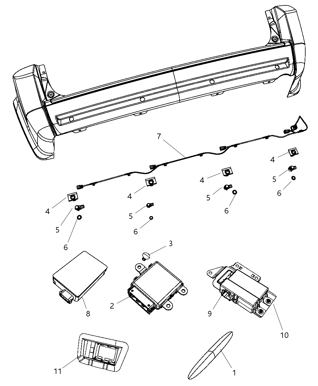 Mopar 56038884AC Module-Blind Spot Detection