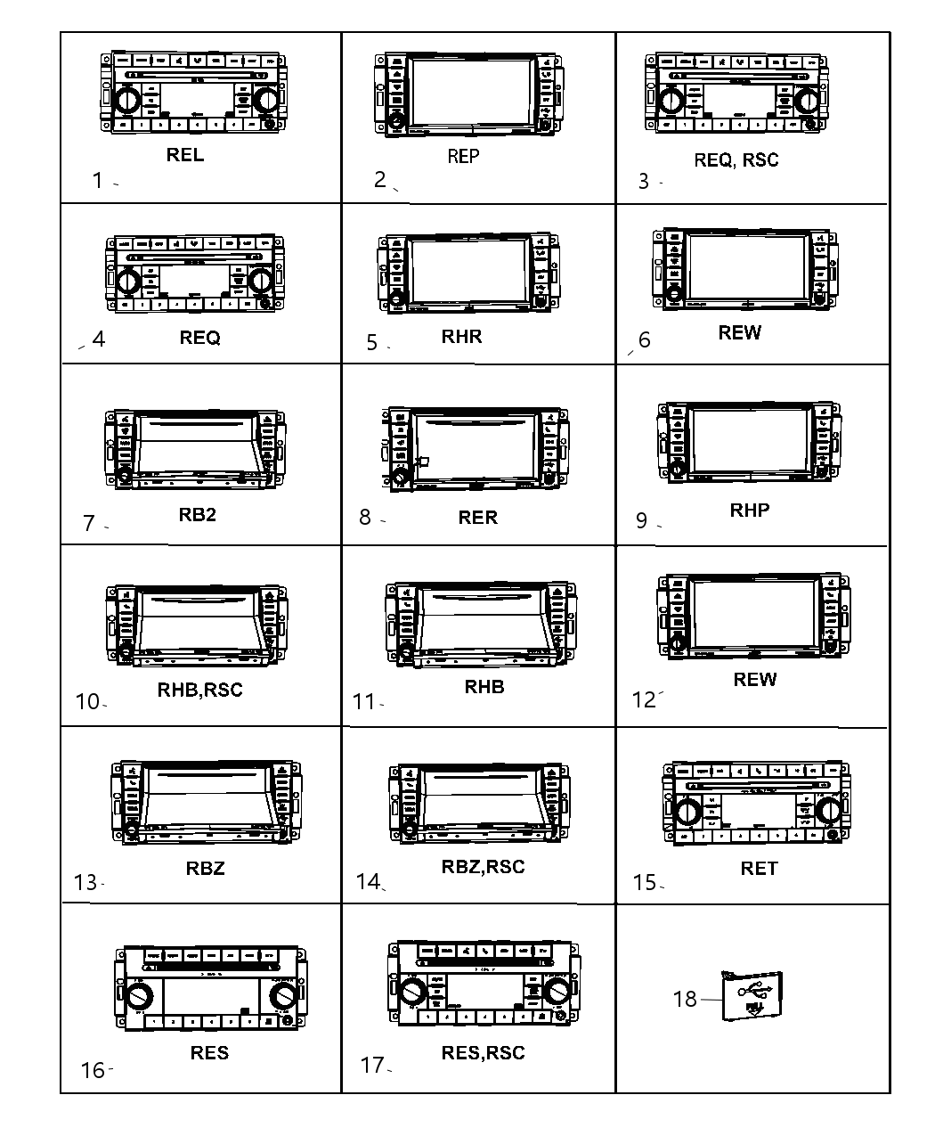 Mopar 5064954AE Radio-MW/FM/DVD