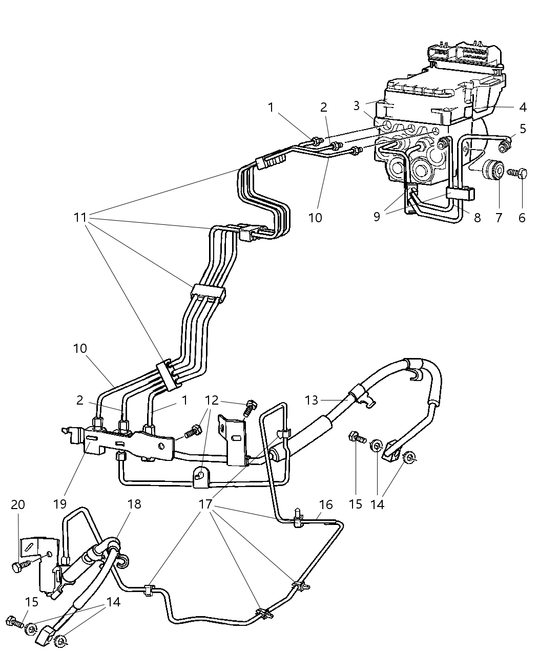 Mopar 5290687AC Line-Brake