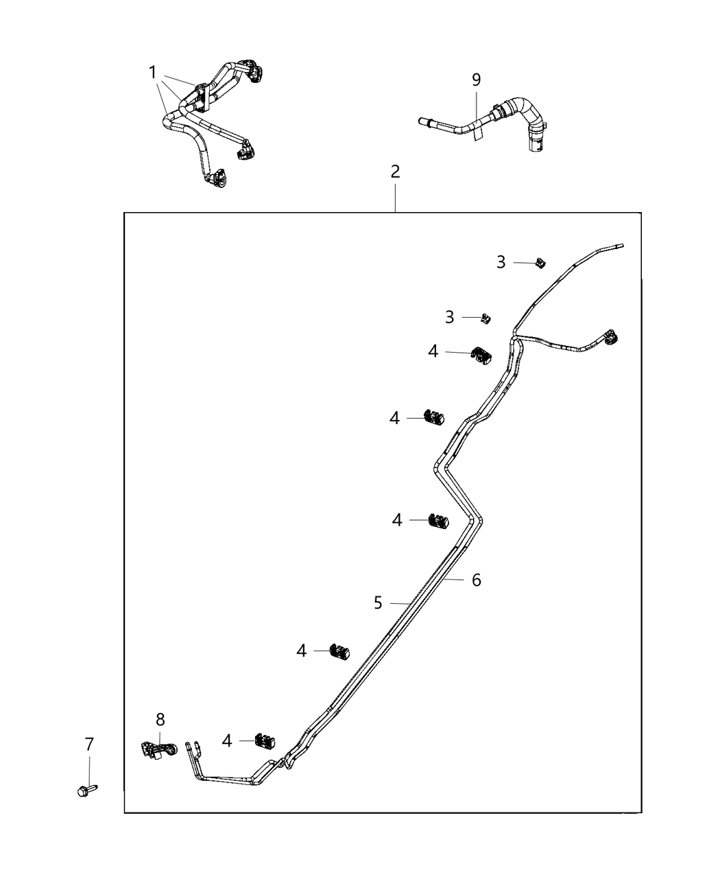 Mopar 68441916AA Tube-Fuel Supply And Return