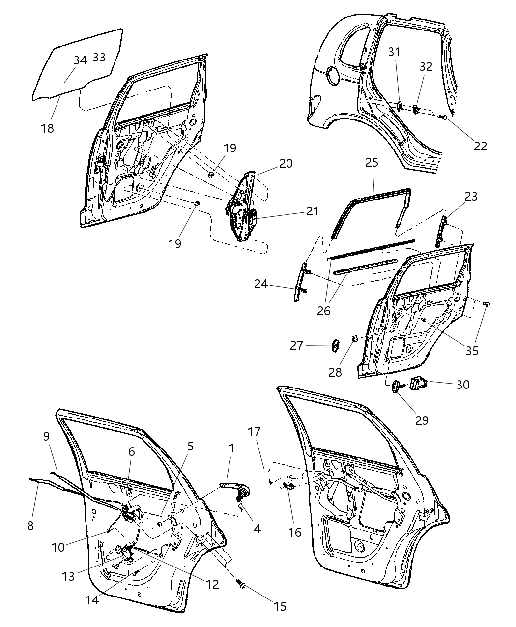 Mopar 4894069AA Motor-Door Lock