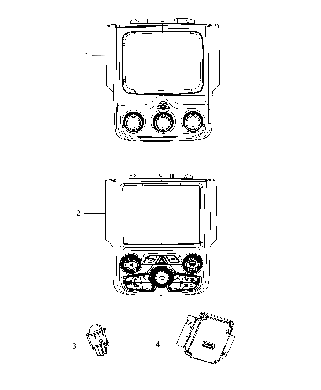 Mopar 68239171AB Air Conditioner And Heater Control