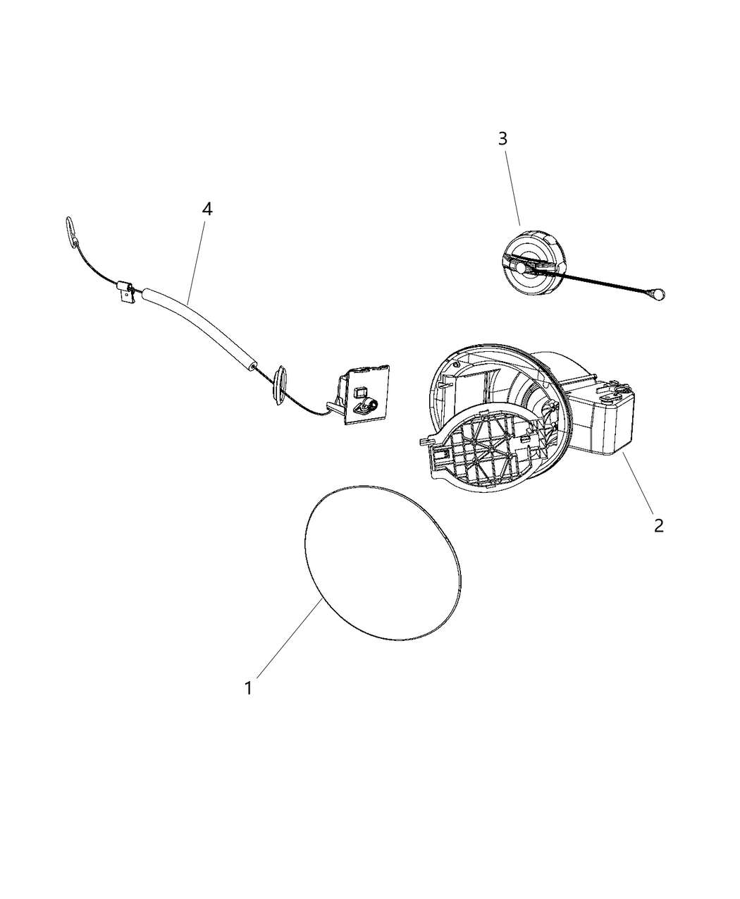 Mopar 68090635AH Housing-Fuel Filler