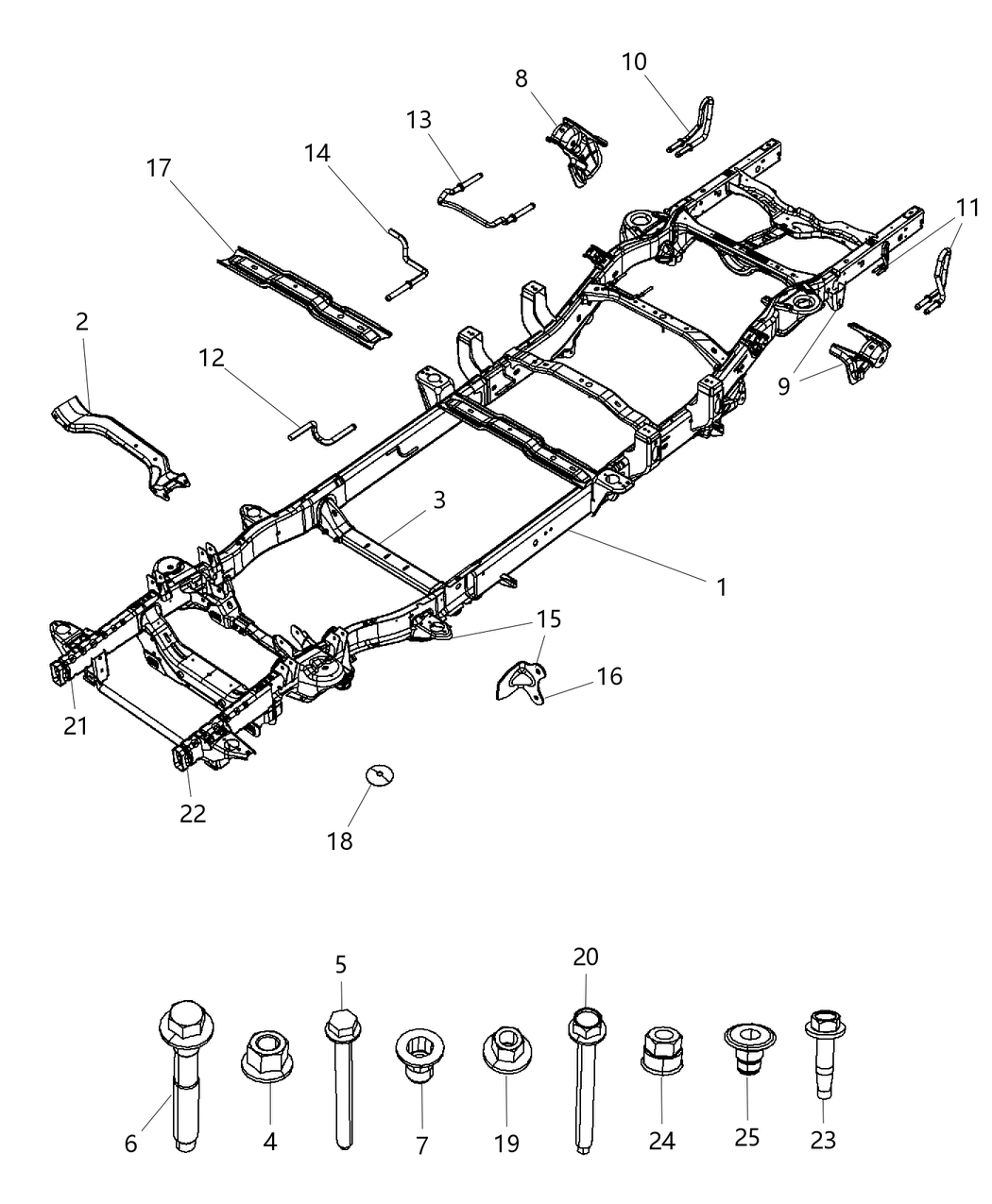 Mopar 68320911AB Frame-Chassis