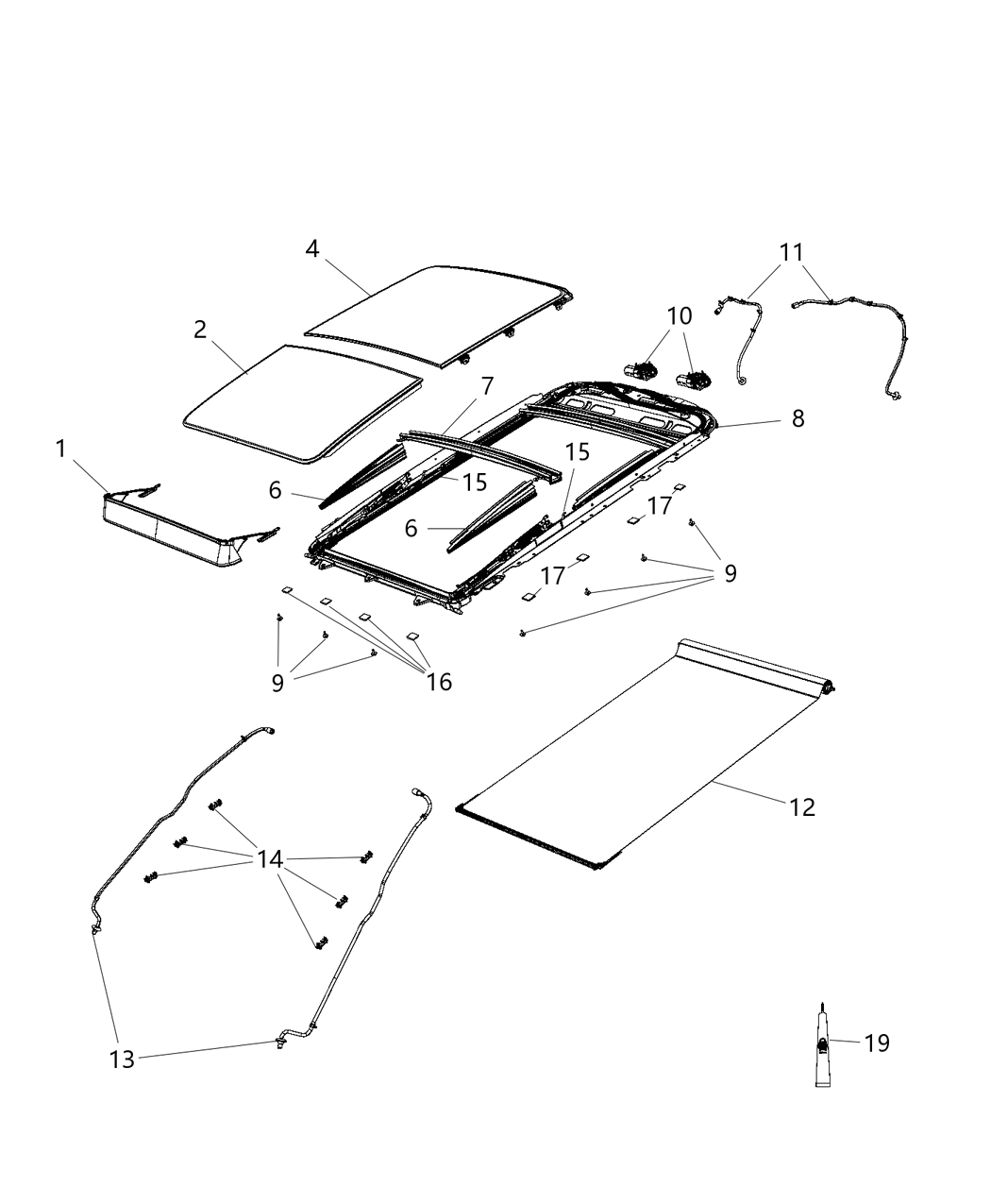 Mopar 68290309AA Hose-SUNROOF Drain