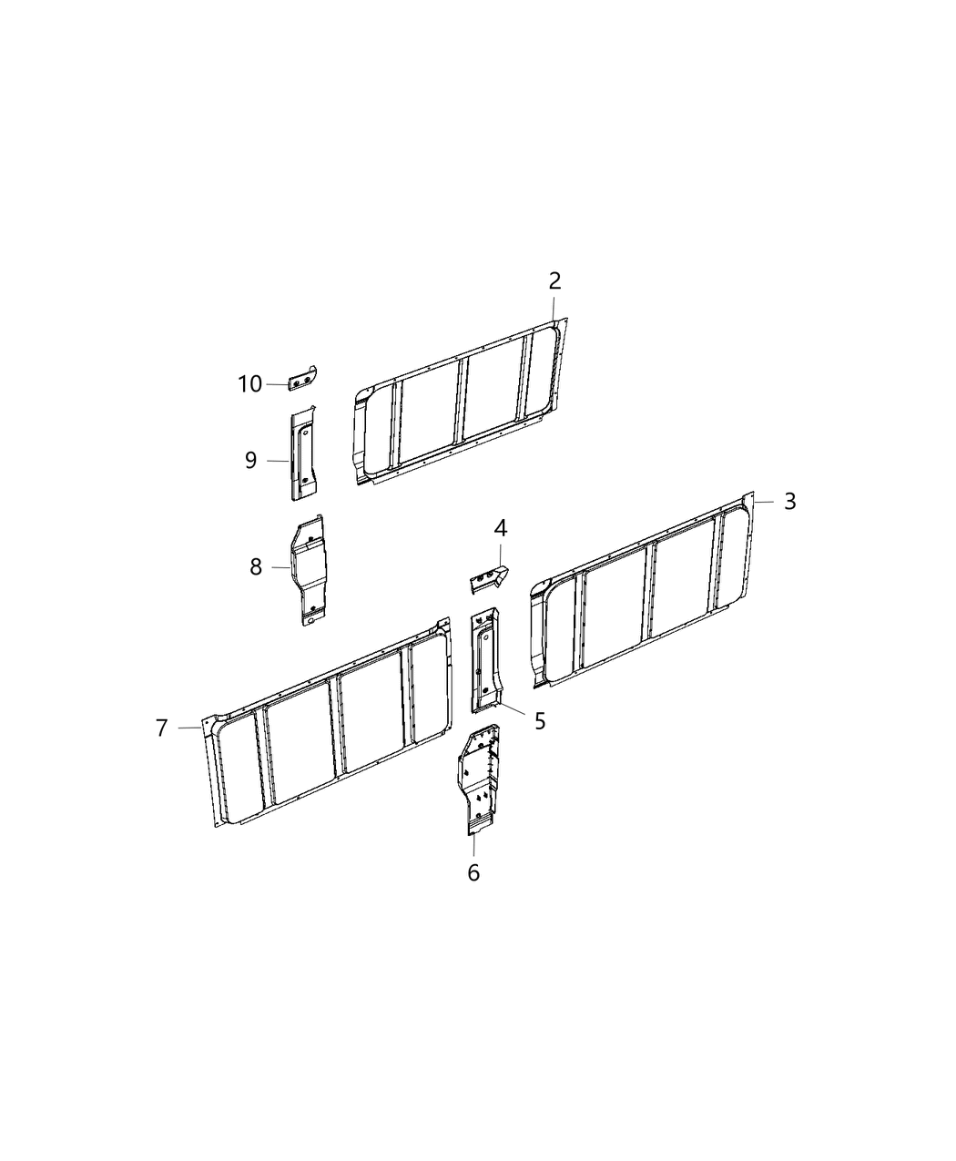 Mopar 5RN92LXEAA Panel-Side Trim