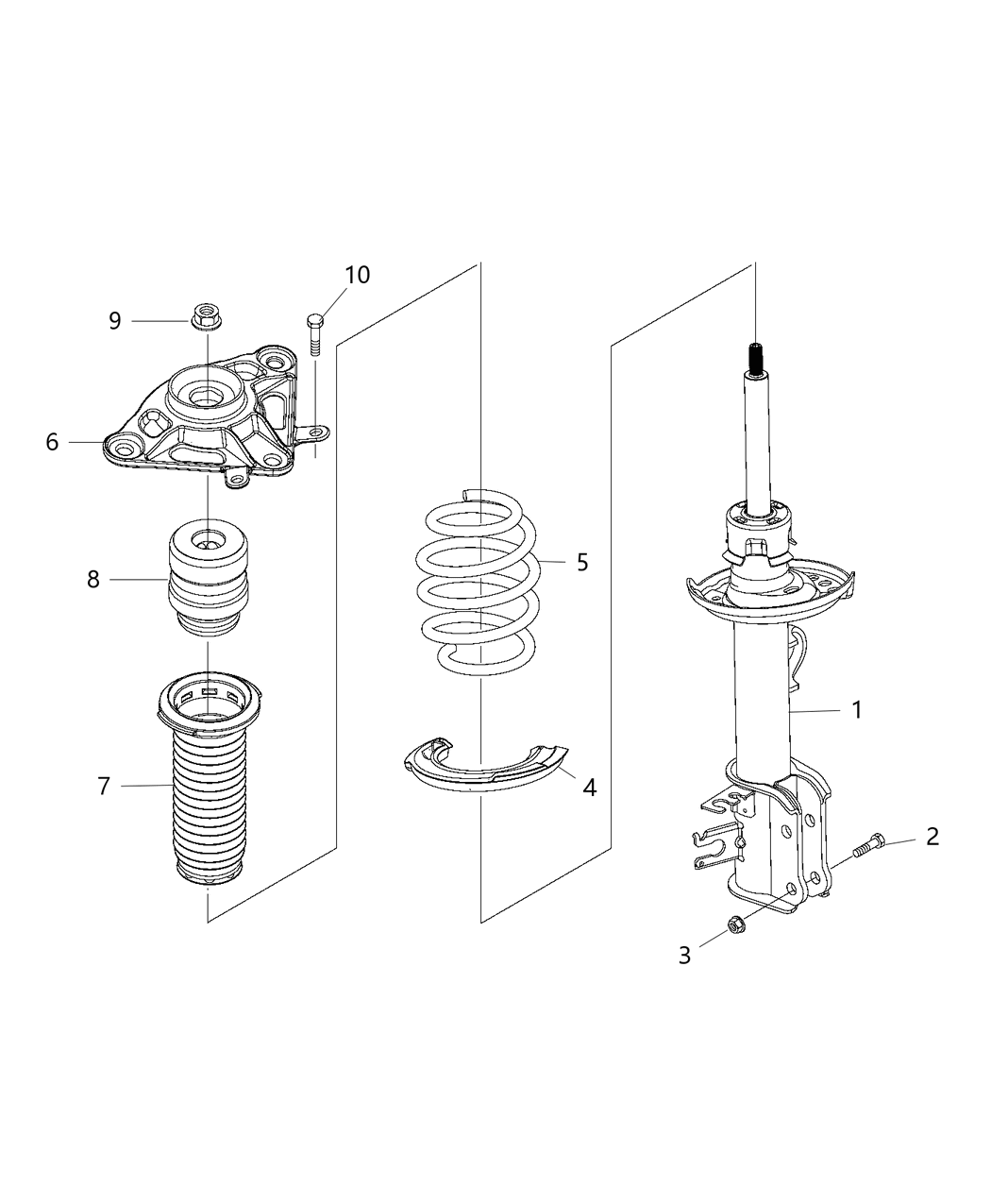 Mopar 68273003AA STRUT-Suspension