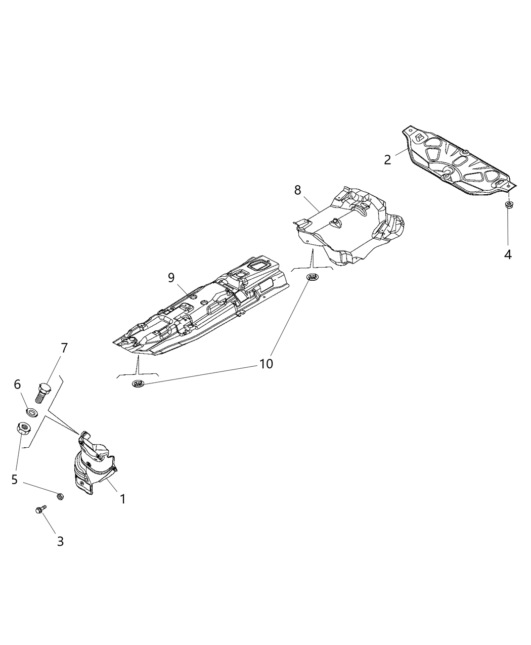 Mopar 68322025AA Shield-Exhaust