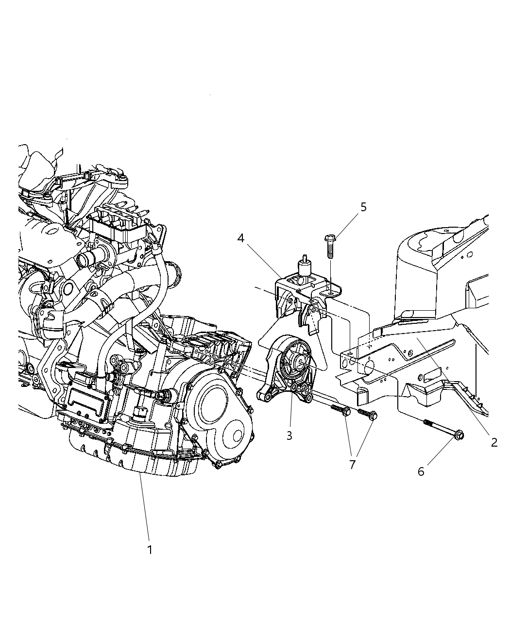 Mopar 4721064AA Bracket-Engine Mount