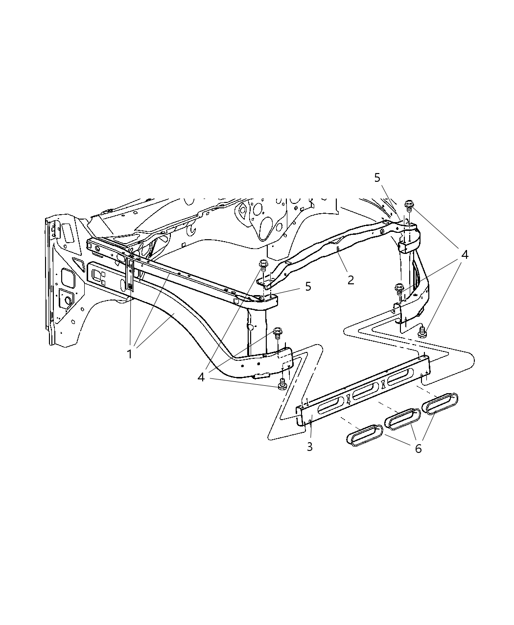 Mopar 55275686AB CROSSMEMBER-Radiator