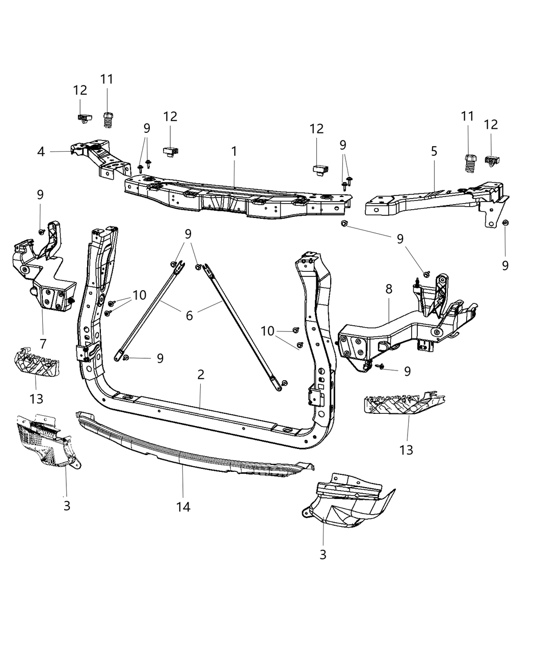 Mopar 68335645AA Bracket-FASCIA