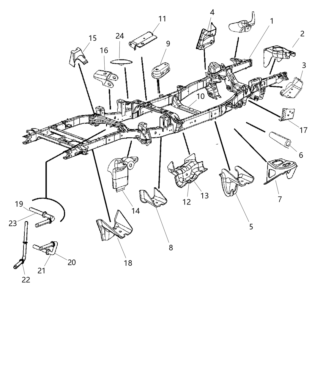 Mopar 68142331AA Bracket-Rear Spring Hanger