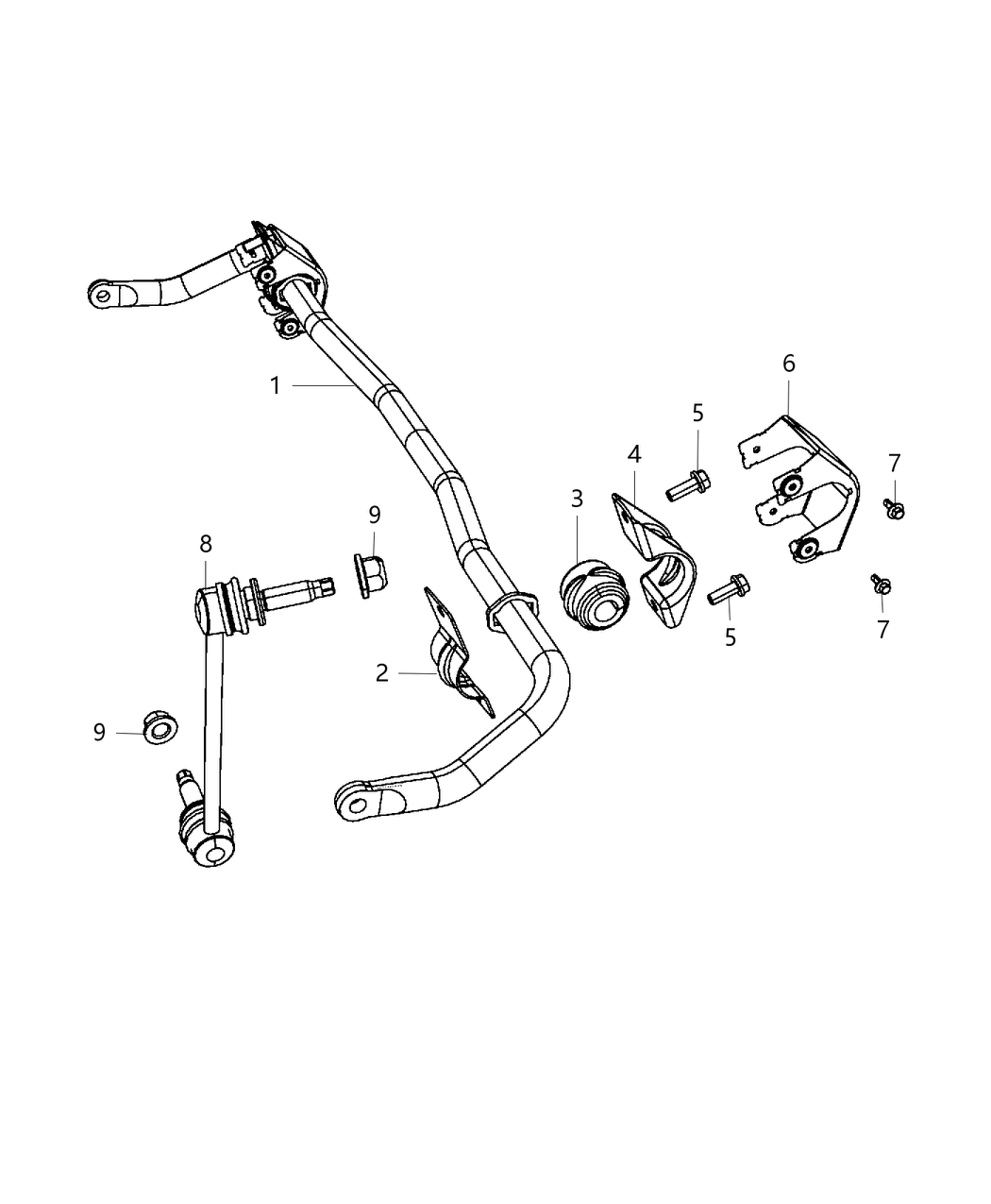 Mopar 68184220AA Bar-Front