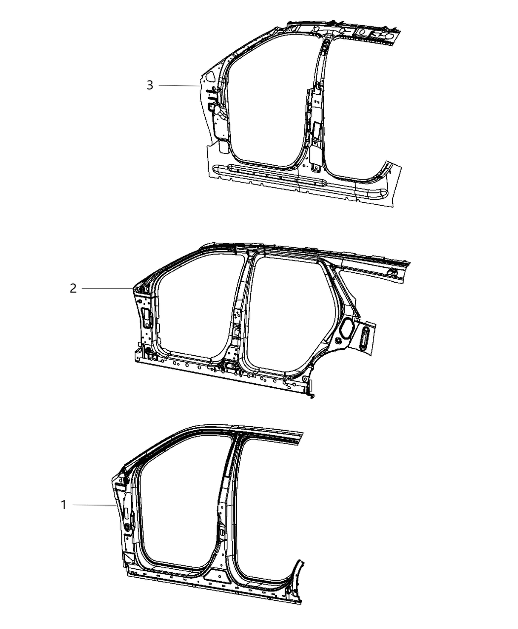 Mopar 68078796AF Panel-Body Side Aperture Inner