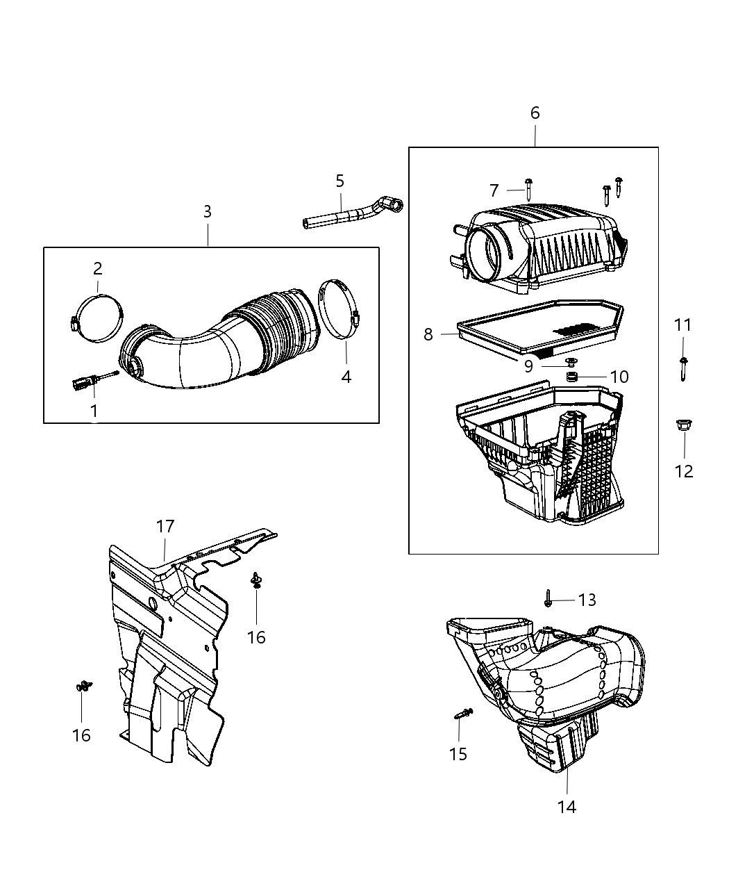 Mopar 4861739AC Air Cleaner