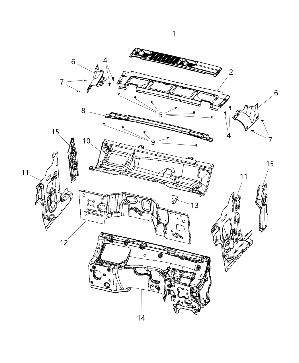 Mopar 68298671AB Panel-PLENUM