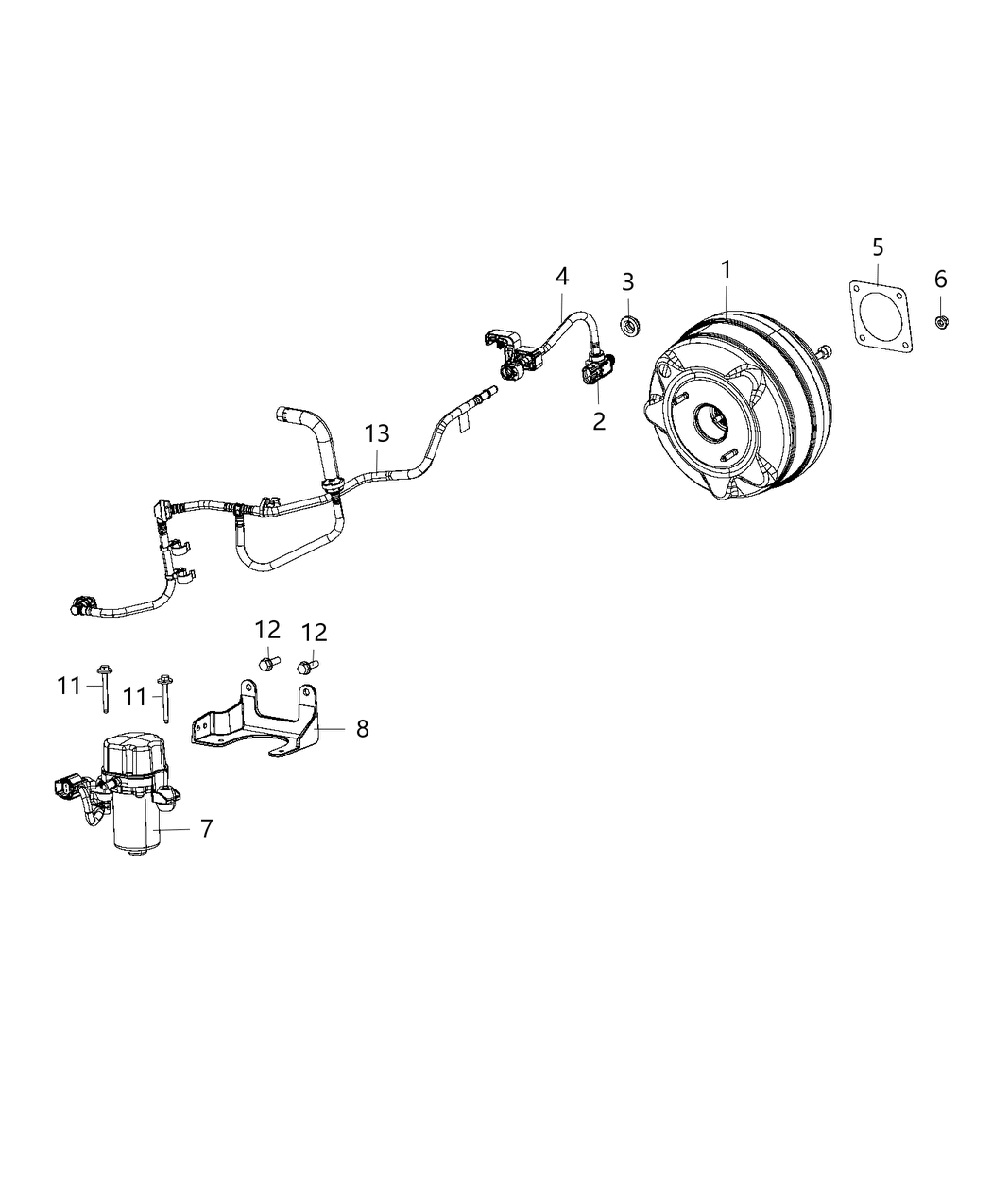 Mopar 68289581AC Hose-Vacuum