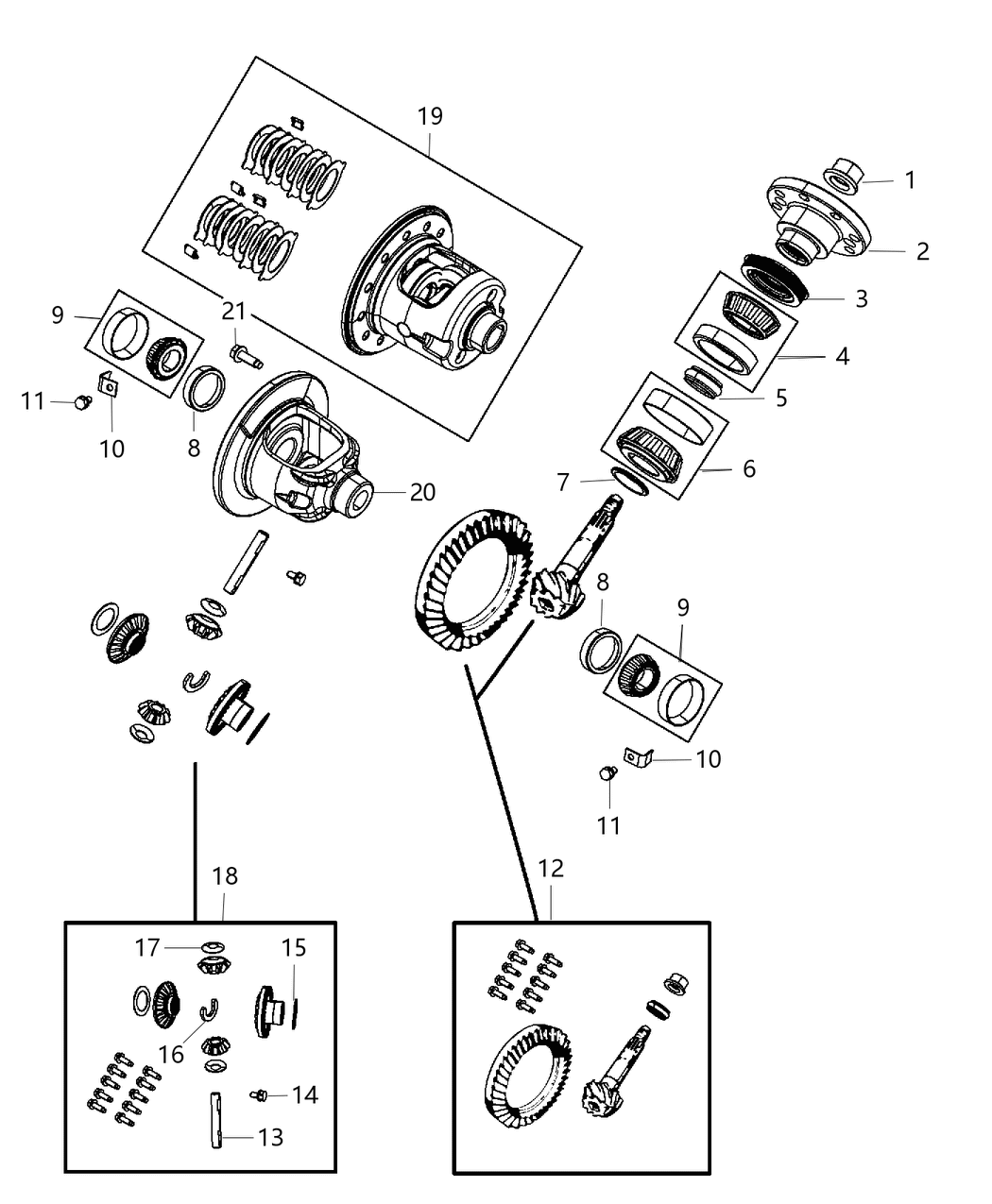 Mopar 68088162AD Gear Kit-Ring And PINION