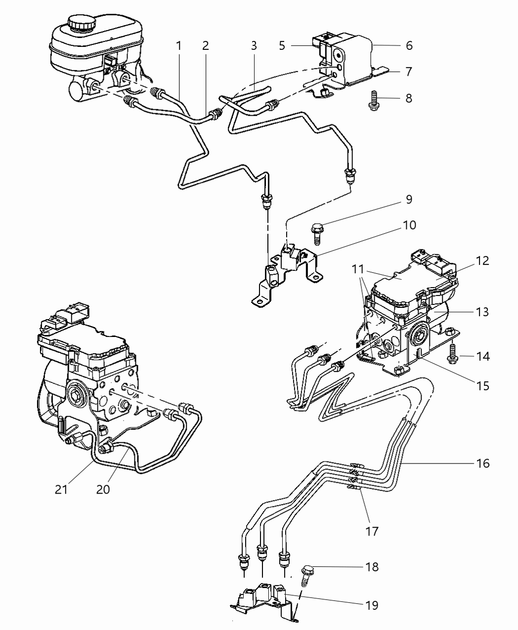 Mopar 5093398AA Bracket-Anti-Lock Brake Module