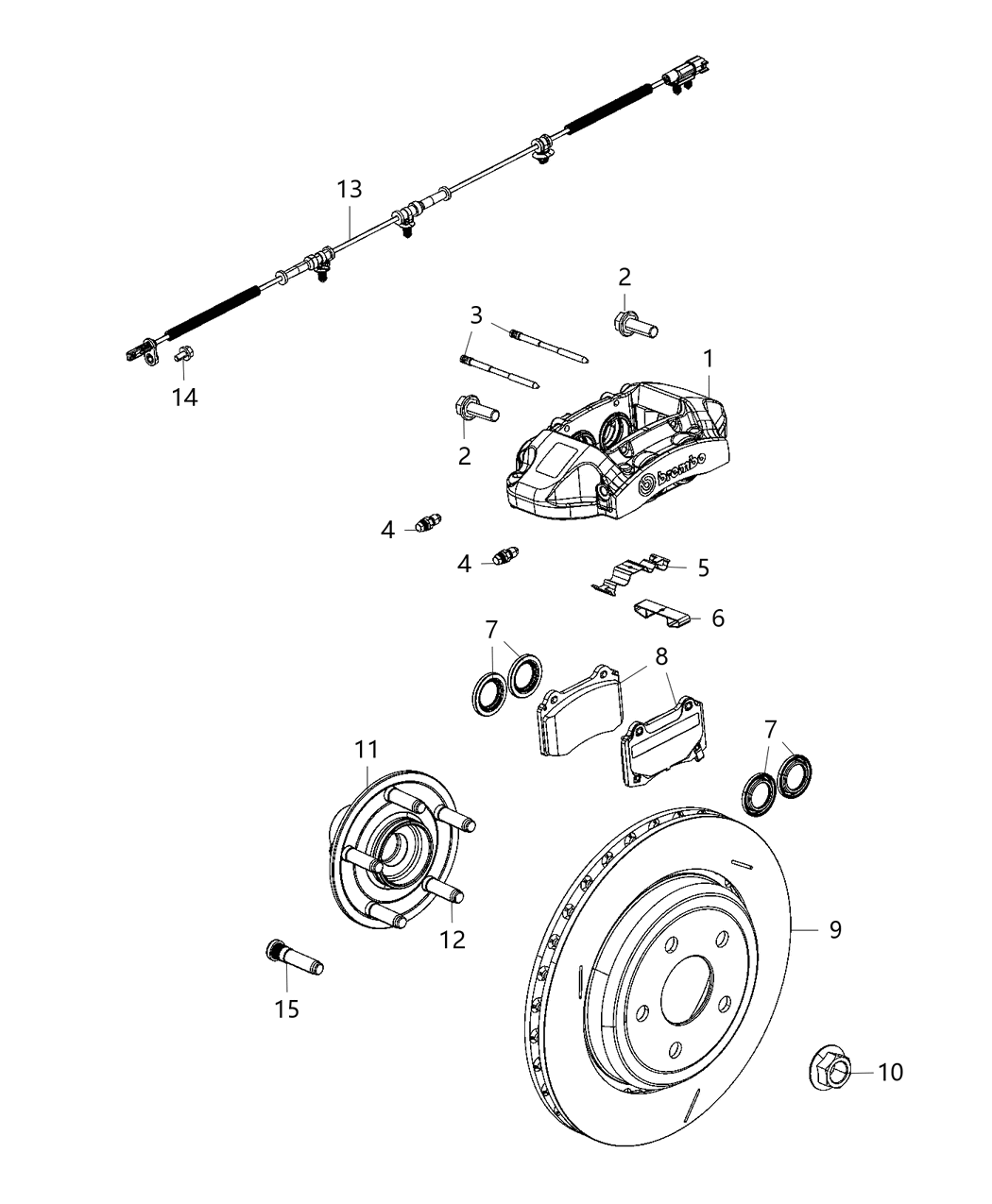 Mopar 68469828AA CALIPER-Disc Brake