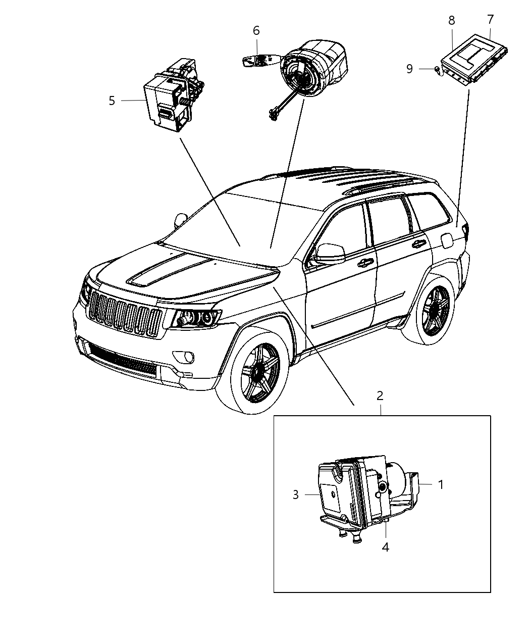 Mopar 56029558AG Module-Air Suspension