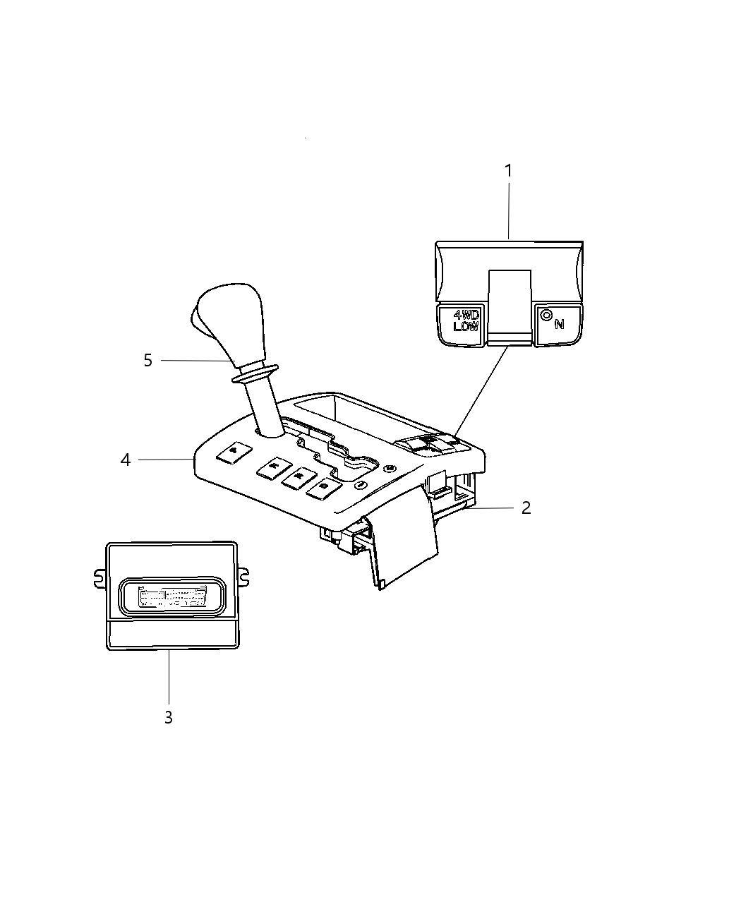 Mopar 52124142AC SHIFTER-SHIFTER