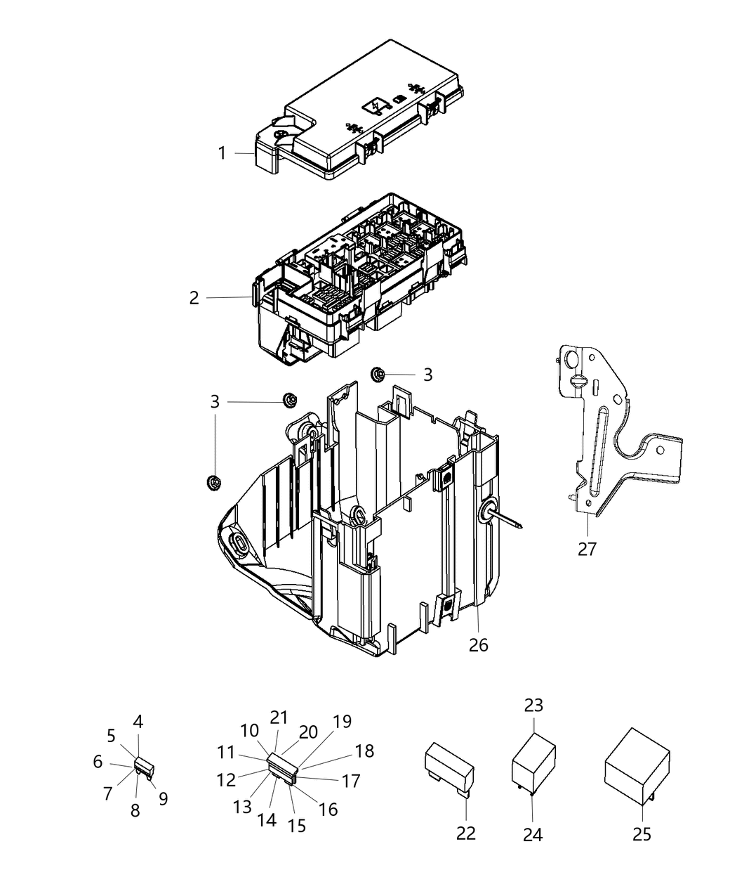 Mopar 68242818AC Power Distribution Center Intelligent Power