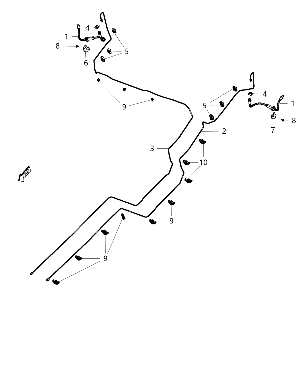 Mopar 68334680AA Line-Brake