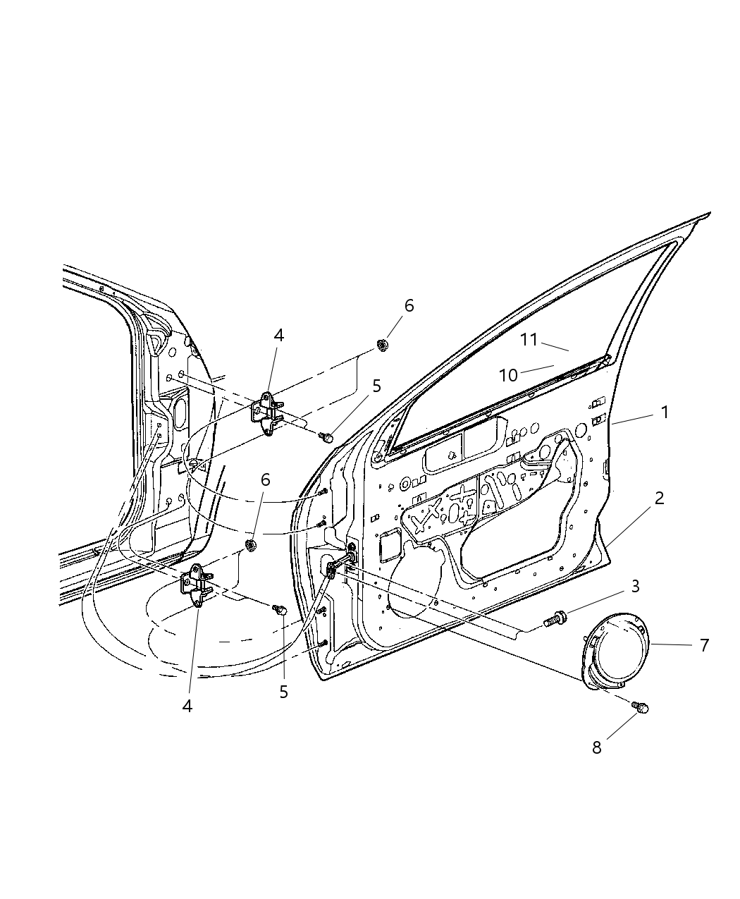 Mopar 5012460AI Door-Front