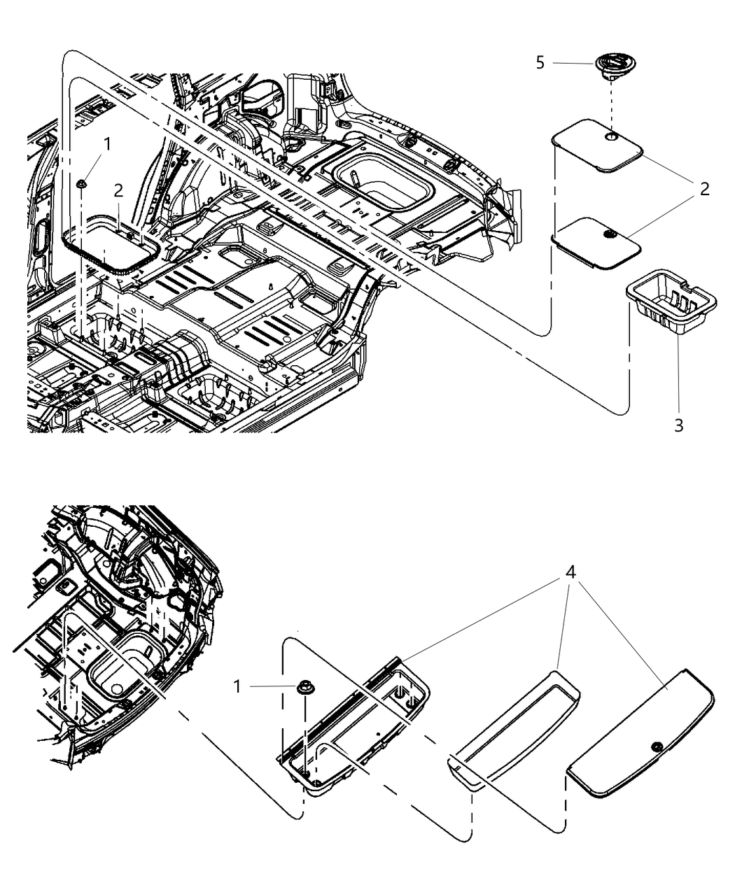 Mopar 1BZ93XDVAA Bin-Storage