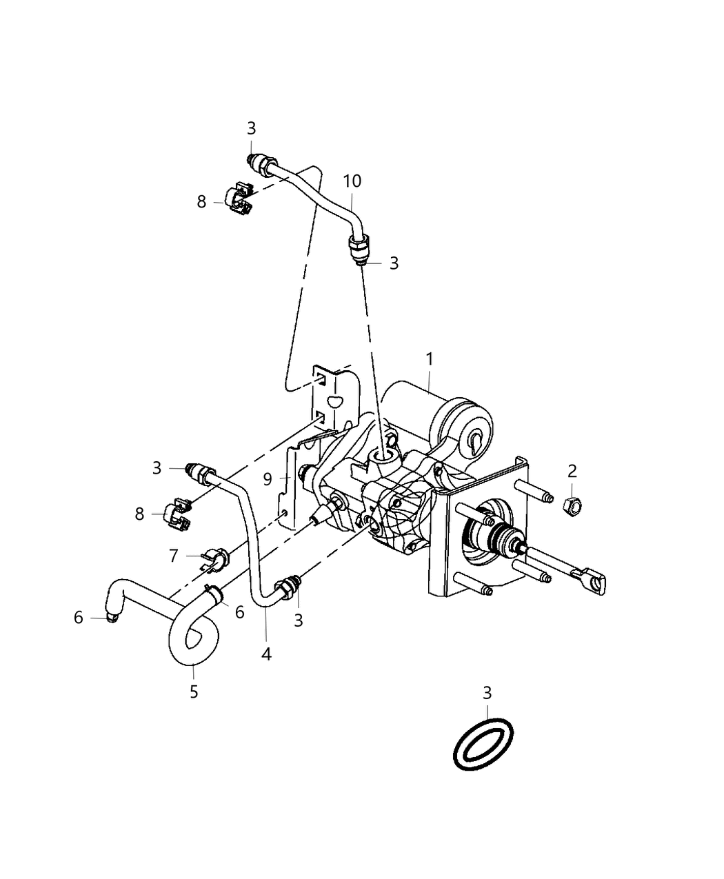 Mopar 68400729AA Booster-Power Brake