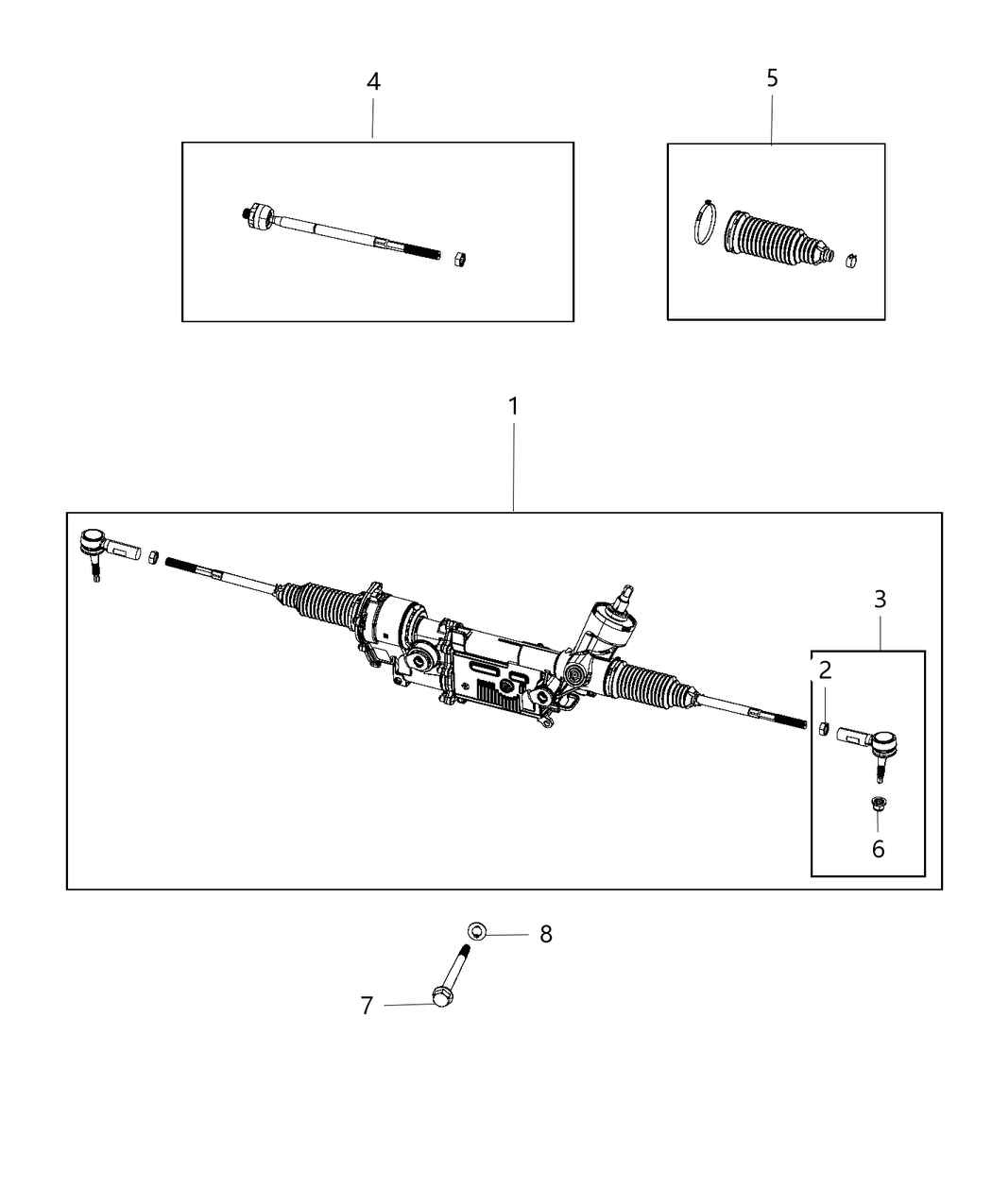 Mopar 68242958AH Gear-Rack And Pinion