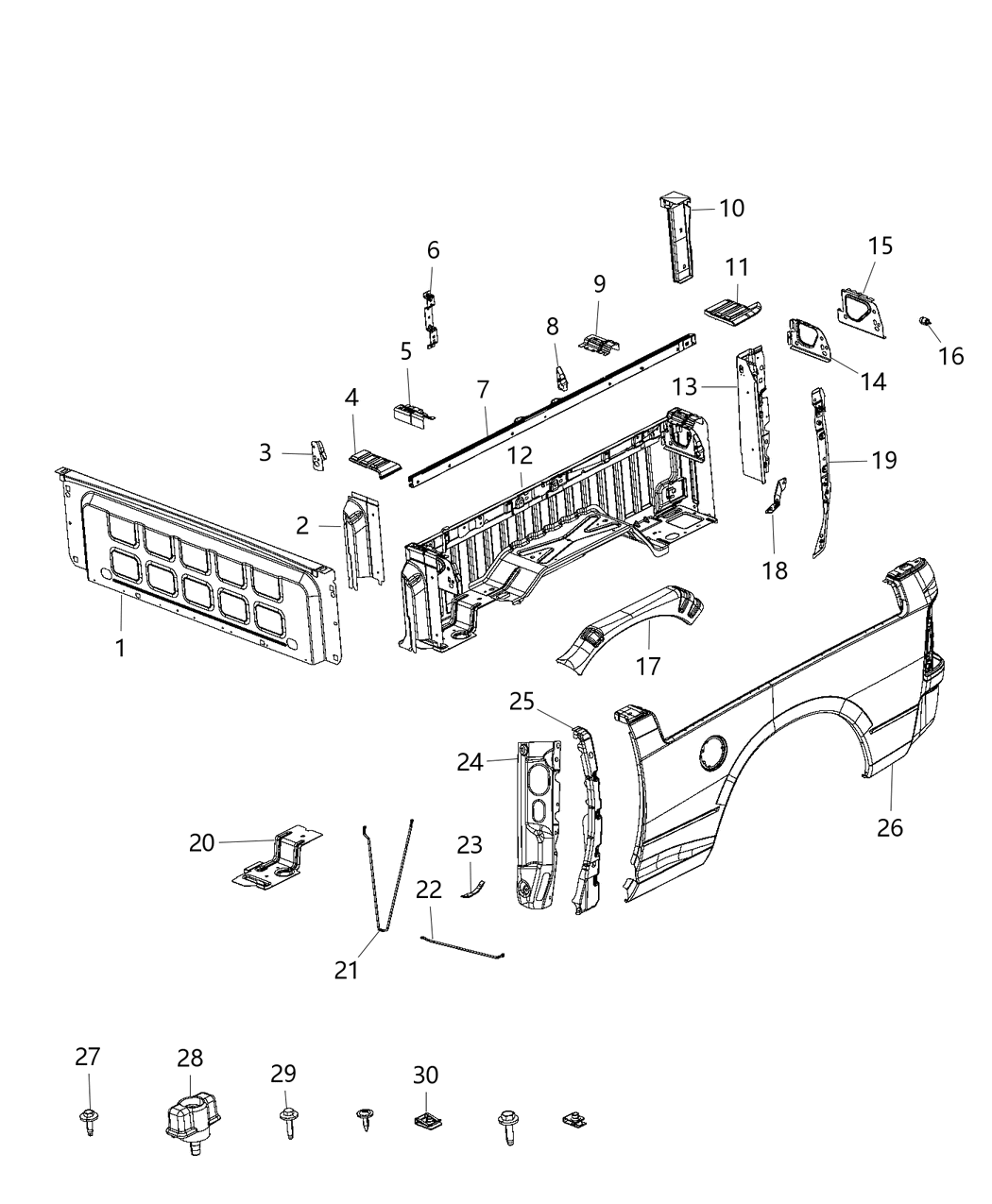 Mopar 68068164AD REINFMNT-D Pillar