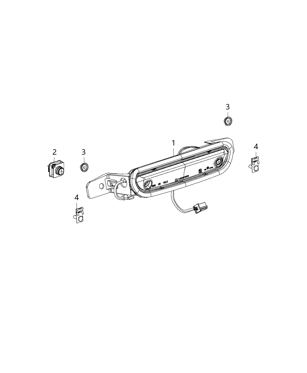 Mopar 68386753AB Lamp-Center High Mounted Stop