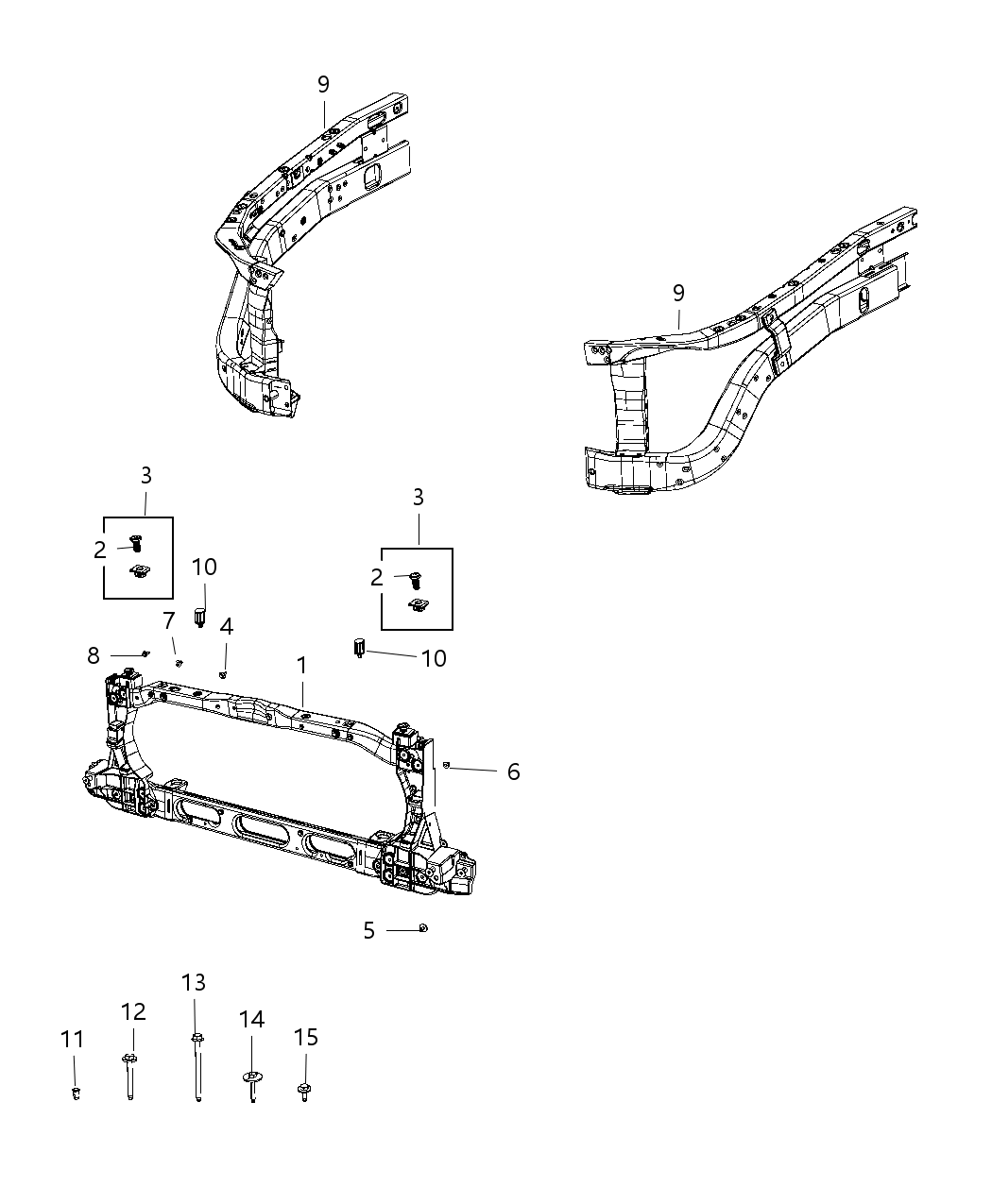 Mopar 68403786AC Panel-Radiator Closure