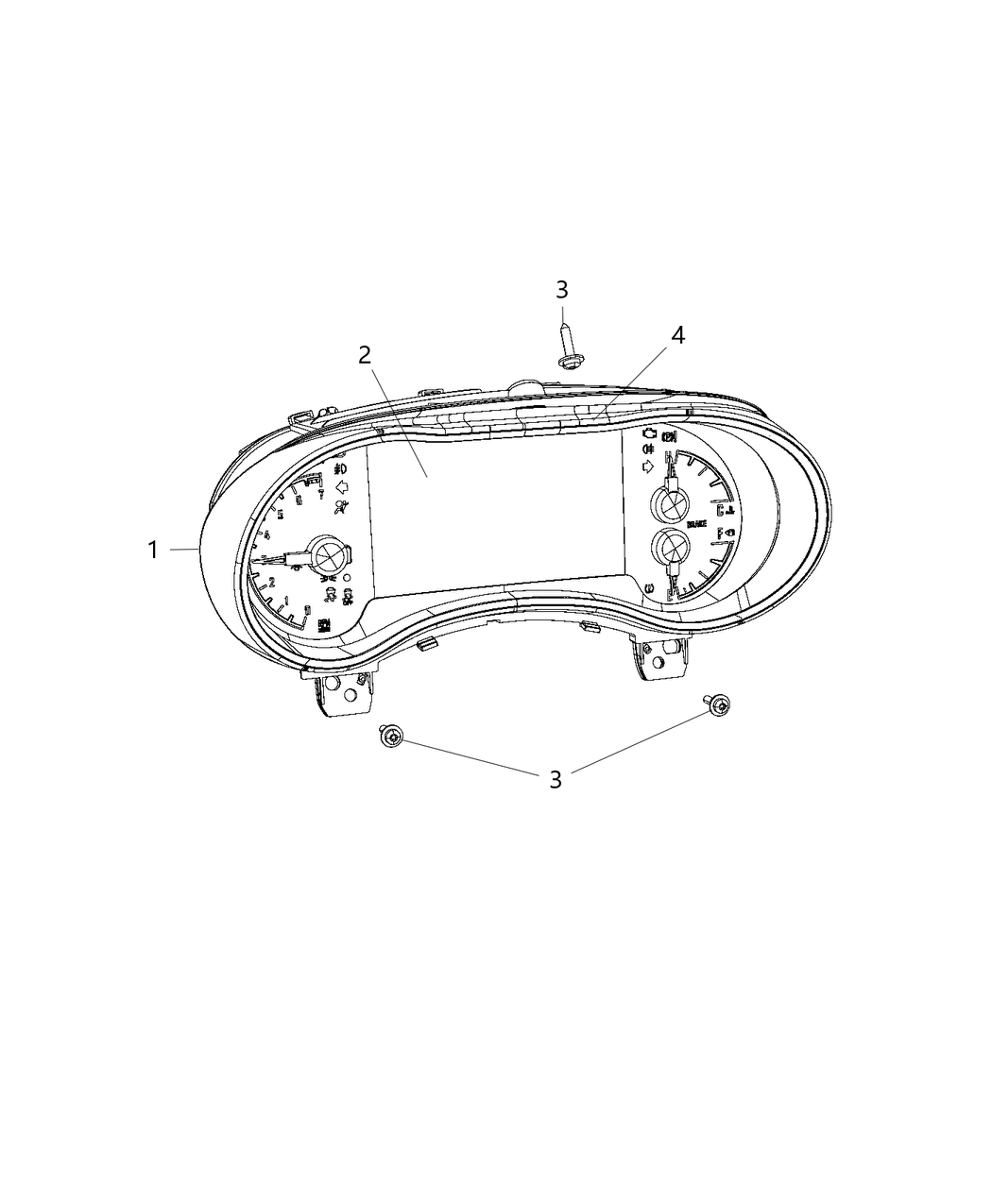 Mopar 68251670AF Cluster-Instrument Panel