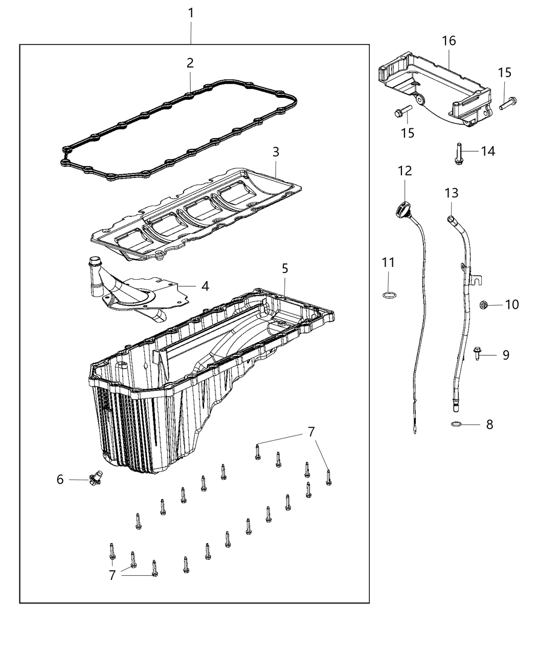 Mopar 68160481AA Pan-Engine Oil