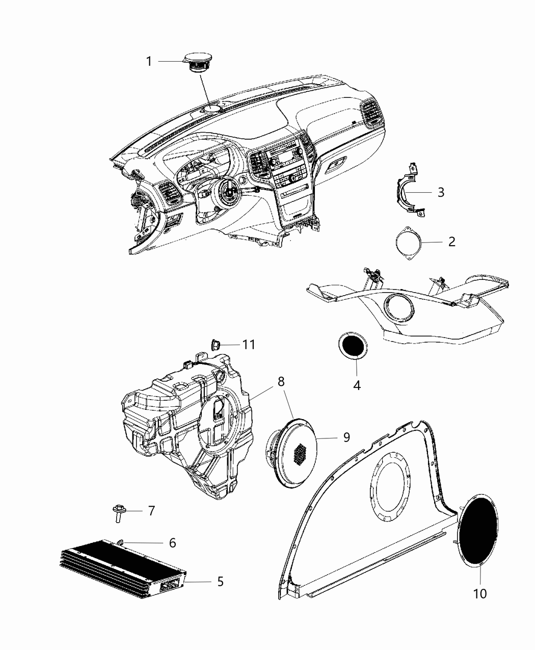 Mopar 68248754AC Amplifier