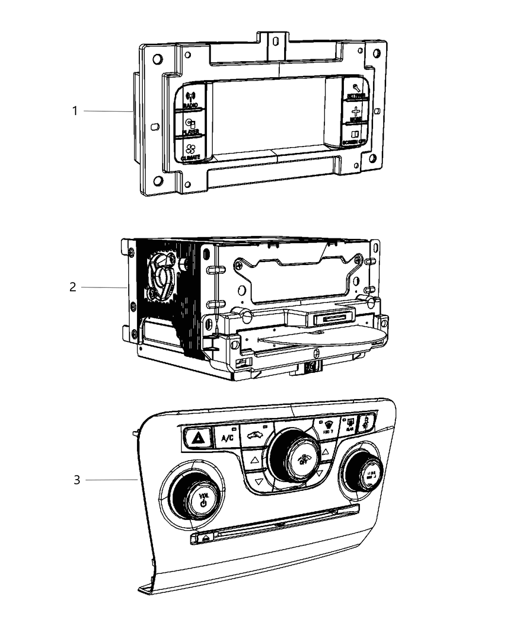 Mopar 5091922AA Radio-Multi Media