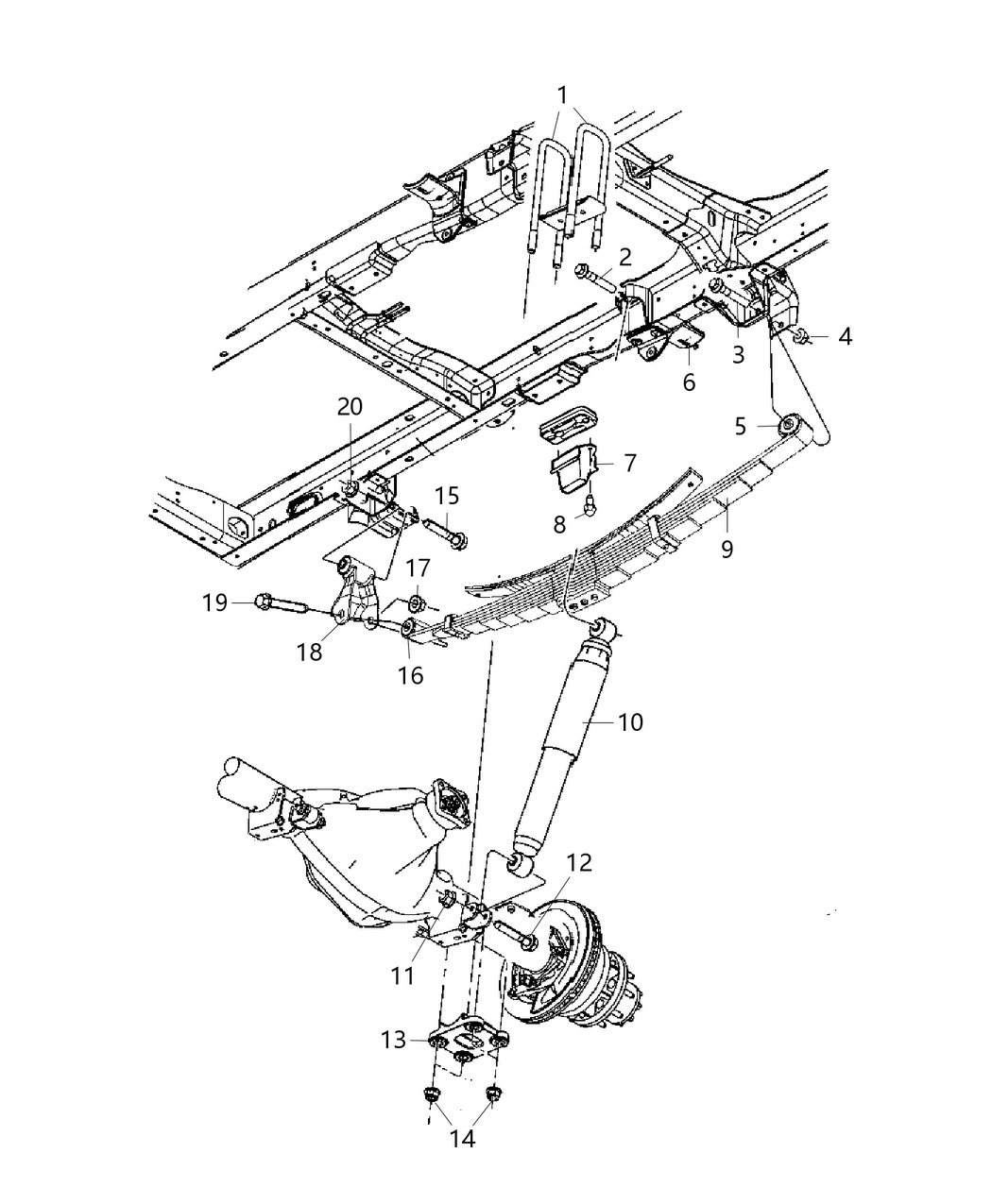 Mopar 68233944AD ABSORBER-Suspension