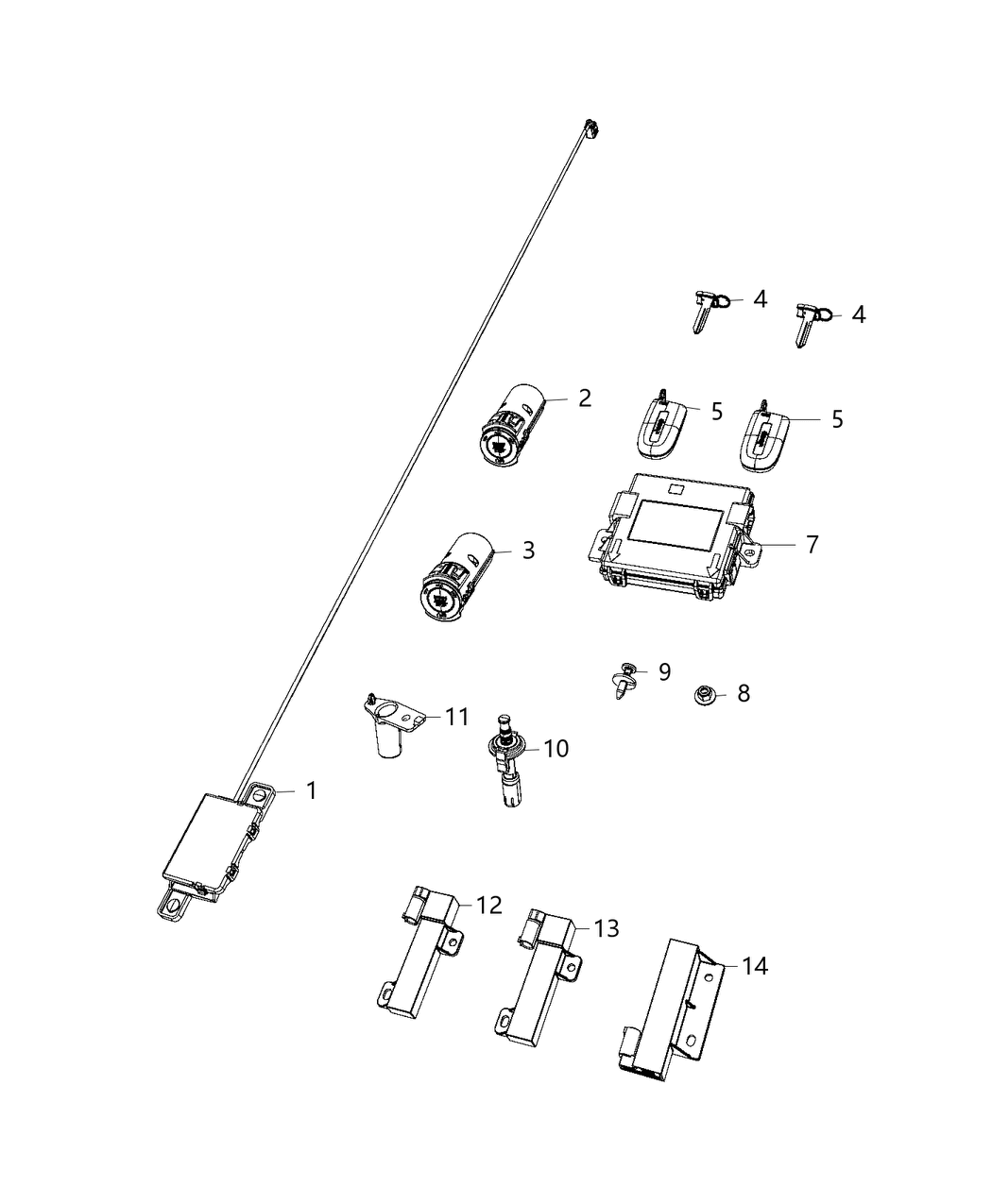 Mopar 68454196AA Receiver-Hub