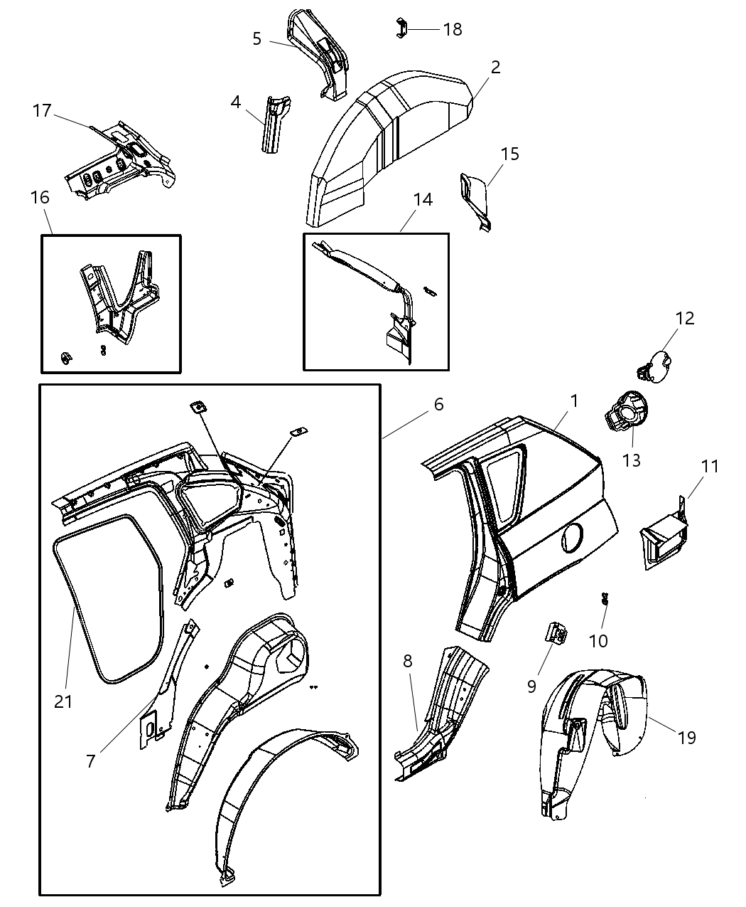 Mopar 5074647AC WEATHERSTRIP-Rear Door Opening